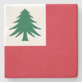 ニューイングランド国旗 ストーンコースター (正面)