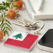 ニューイングランド国旗(松のみ) – 非公式 キーホルダー (正面右)