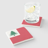 ニューイングランド国旗（松のみ） – 非公式 ストーンコースター (横)