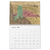 ニューイングランド地図作成カレンダー カレンダー (1月 2027)