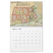 ニューイングランド地図作成カレンダー カレンダー (2月 2027)