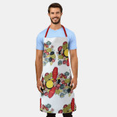 ニューイングランド夏クラムベイクシーフードレストラン エプロン (着用した状態)