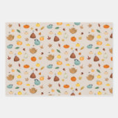 ニューイングランド感謝祭Northeast Autumn Maple ラッピングペーパーシート (正面2)