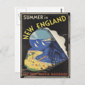 ニューイングランド旅行ポスター葉書 ポストカード (正面/裏面)