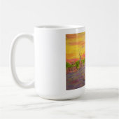 ニューイングランド村の夕日 コーヒーマグカップ (左)