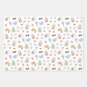 ニューイングランド沿岸家族休暇のサマーズ ラッピングペーパーシート (正面2)