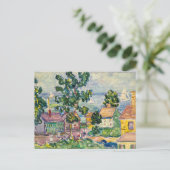 ニューイングランド沿岸村 | モーリス・プレンダーガスト ポストカード (スタンド正面)