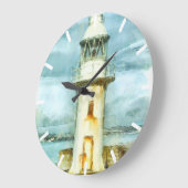 ニューイングランド灯台 ラージ壁時計 (傾斜)