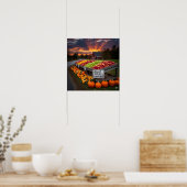 ニューイングランド秋の農園スタンド ポスター (キッチン)