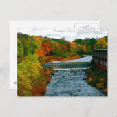 ニューイングランド秋デー撮影:マサチューセッツ州 ポストカード (正面/裏面)