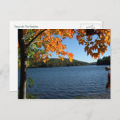 ニューイングランド秋レイクポストカード ポストカード (正面/裏面)