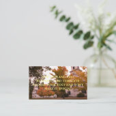 ニューイングランド秋名刺テンプレート 名刺 (スタンド正面)