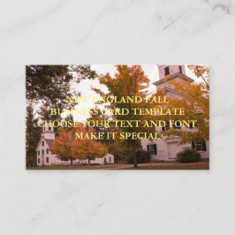 ニューイングランド秋名刺テンプレート 名刺