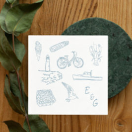 ニューイングランド結婚のカクテル スタンダードカクテルナプキン