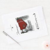 ニューイングランド聖人 長方形シール (封筒)