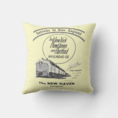 ニューイングランド1950年へのニューヘブンの鉄道出入口 クッション (裏面)