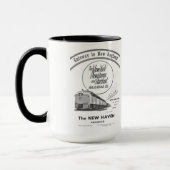 ニューイングランド1950年へのニューヘブンの鉄道出入口 マグカップ (左)