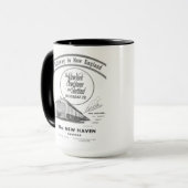 ニューイングランド1950年へのニューヘブンの鉄道出入口 マグカップ (正面左)