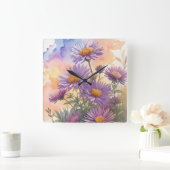 ニューイングランド・アスター スクエア壁時計 (ホーム)