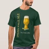 ニューイングランド・イン淡い色のド・エールIPAクラフトビールギフト Tシャツ (正面)