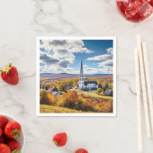 ニューイングランド・ランドスケープ秋 スタンダードカクテルナプキン (インサイチュ)