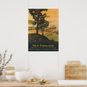 ニューイングランド・ヴィンテージ旅行ポスター ポスター (キッチン)