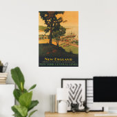 ニューイングランド・ヴィンテージ旅行ポスター ポスター (ホームオフィス)