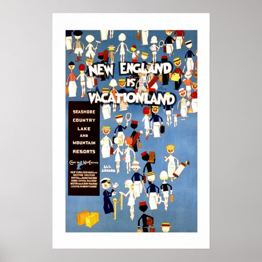 ニューイングランド・ヴィンテージ旅行 ポスター (正面)