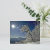 ニューイングランド，冬の風景 ポストカード (スタンド正面)