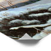 ニューイングランド，雪のシーン ポスター (角)