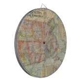 ニューイングランドStates (1900年)のヴィンテージの地図 ダーツボード (正面左)