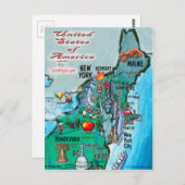 ニューイングランドUSAカード ポストカード (正面/裏面)