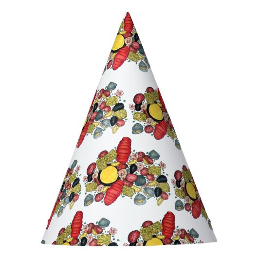 ニューイングランドUSAニューイングランドClambake Dinner パーティーハット (正面)