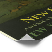 ニューイングランドUSAヴィンテージ旅行 ポスター (角)