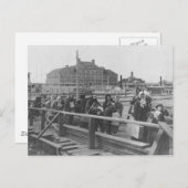 ニューインフォージェントランディングアットエリスアイランドニューヨーク ポストカード (正面/裏面)