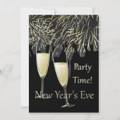 ニューイーブシャンパンパーティの招待状 招待状 (正面)