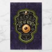 ニューウィッチポーションのハロウィーンゴシックヴィンテージ ワインラベル (シングルラベル)