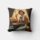 ニューウィークエレガンスやる気を起こさせる月曜日 クッション (正面)