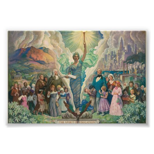 ニューウェルコンバーズ・ワイエスの教育精神 フォトプリント (正面)