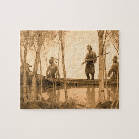ニューウェル・コンバーズ・ワイエスによる最後のモヒカン ジグソーパズル (横)