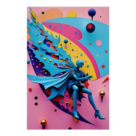 ニューウェーブエンジェル落ちた- Ken Gage Art ポスター (正面)