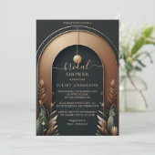 ニューウッドツリーバ素朴ンファームアーチブライダルシャワー 招待状 (スタンド正面)