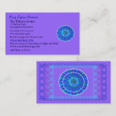 ニューエイジのヨガのプロフィールカード 名刺 (正面/裏面)