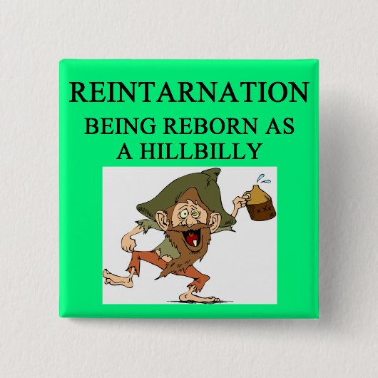 ニューエイジの田舎者の冗談 缶バッジ (正面)