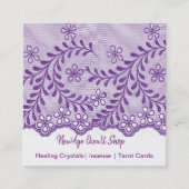 ニューエイジオカルトショップアメジストフローラレース スクエア名刺 (正面)