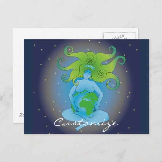 ニューエイジガイア女神サンダー_コーブ ポストカード (正面/裏面)