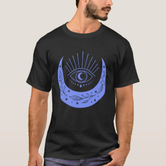 ニューエイジサードアイムーンウィッチー霊気ヨガウィッチリ Tシャツ