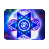 ニューエイジスター・オブ・デイビッド マグネット (横)