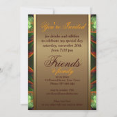 ニューエイジバランスフラクタルアートバースデーパーティー招待状 招待状 (裏面)