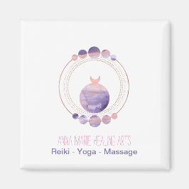 ニューエイジバラ金ゴールドピンクパープル聖幾何学 マグネット